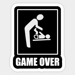 Daddy To Be is Game Over Sticker